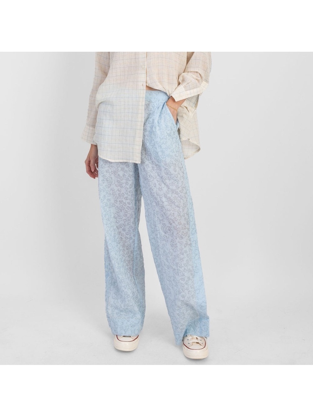 New KOCH Jules Pants Sky Bloom, Size L New w/Tag Retail $420